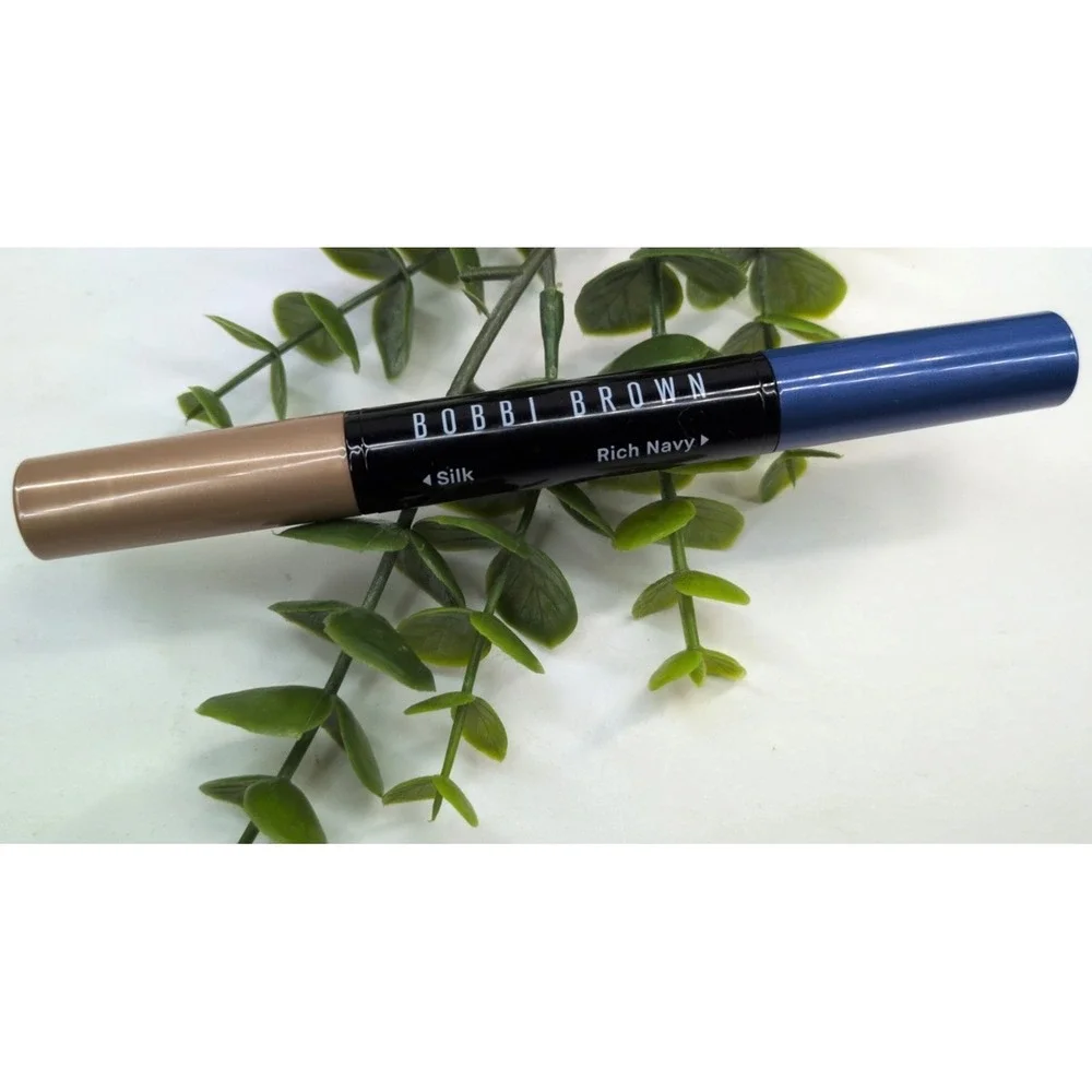 NEW! SILK & RICH NAVY🥰Bobbi Brown Dual-Ended Long Wear Cream Shadow Stick .05oz